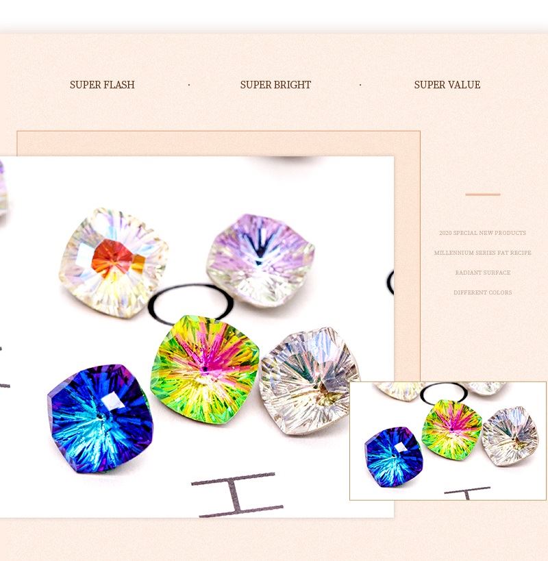 Millennium Fat Square K9 Crystal