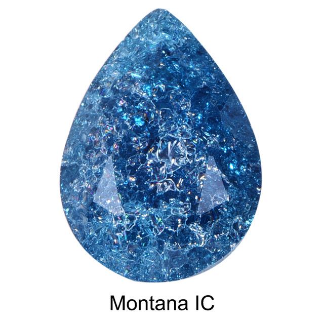 large glass rhinestones BLUE